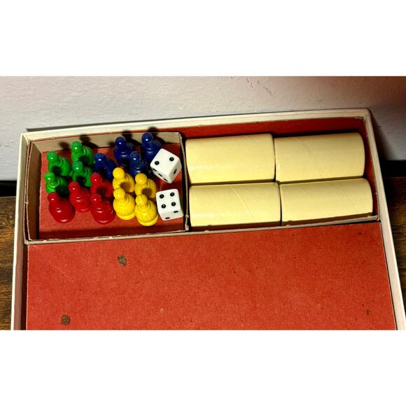 Vintage 1975 Parcheesi Board Game Selchow & Righter Royal Game of India Complete - Picture 6 of 10